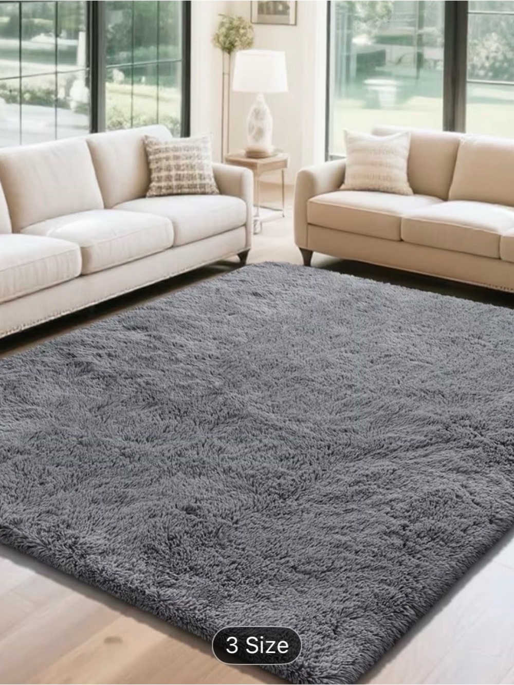 Luxurious Fluffy Shag Rug Ultra Soft,Plush,Fuzzy Durable size 5x8ft New
